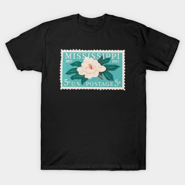 Mississippi Flower Stamp T-Shirt by DesignIndex